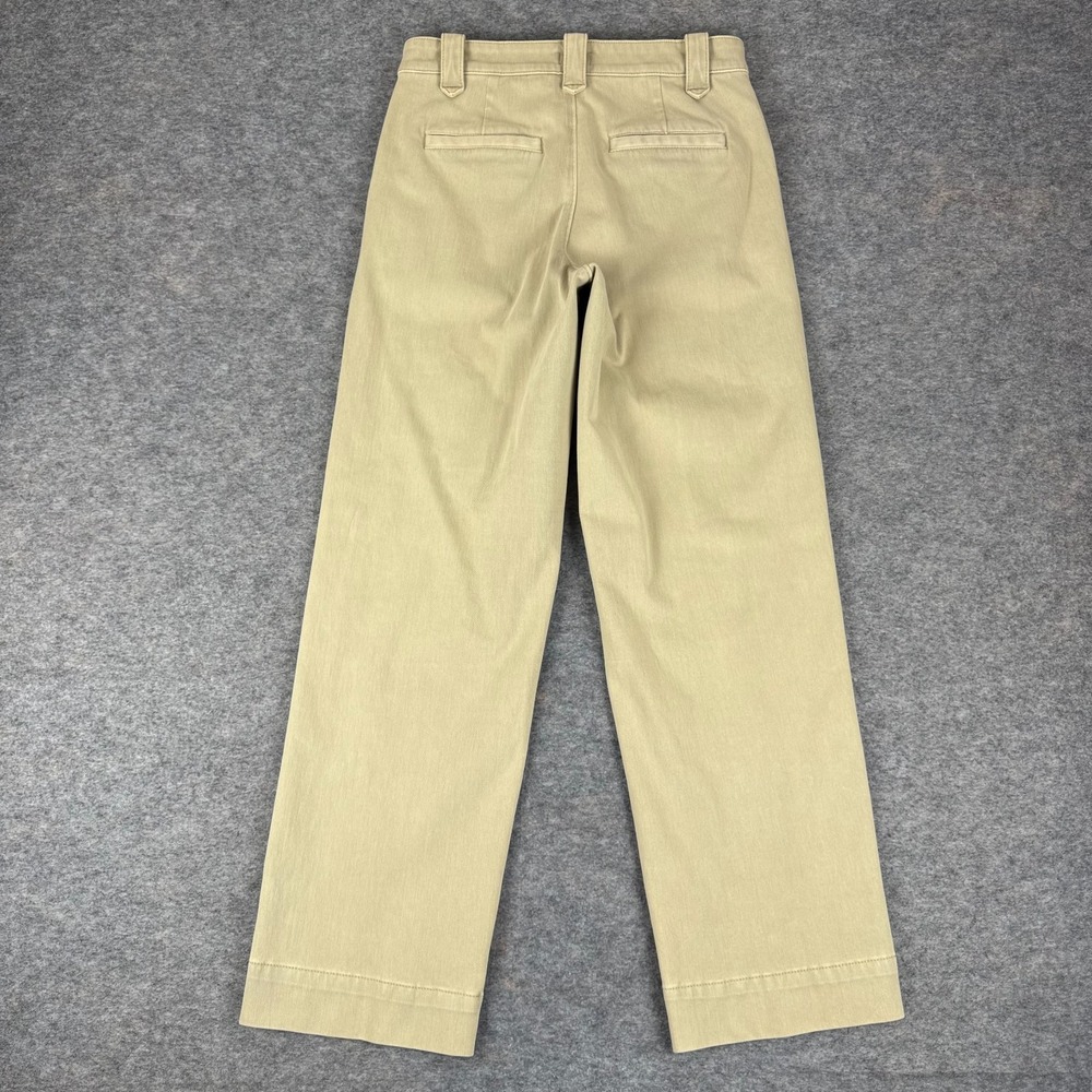 Faherty Coastline Knit Chino Pant 28"‎ Wide Leg High Rise Khaki Womens 0 - Picture 7 of 12